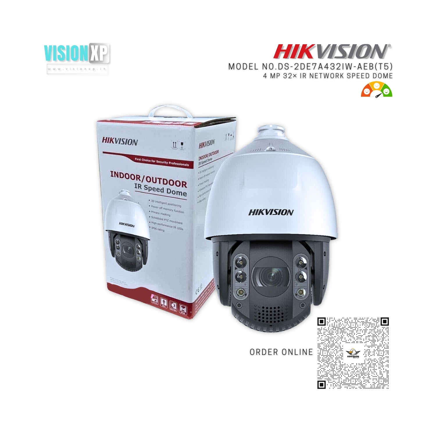 Hikvision DS-2DE7A432IW-AEB (T5) 4MP 32× IR Network Speed Dome Camera Hikvision DS-2DE7A432IW-AEB (T5) 4MP 32× IR Network Speed Dome Camera